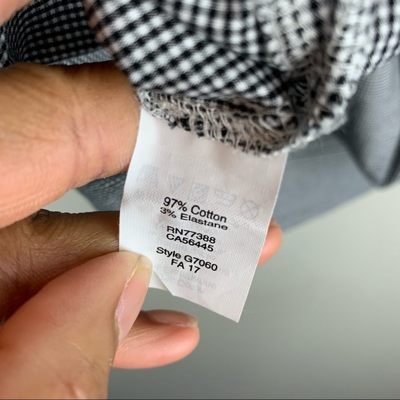 J. Crew square neck peasant top mini gingham print - Picture 4 of 4